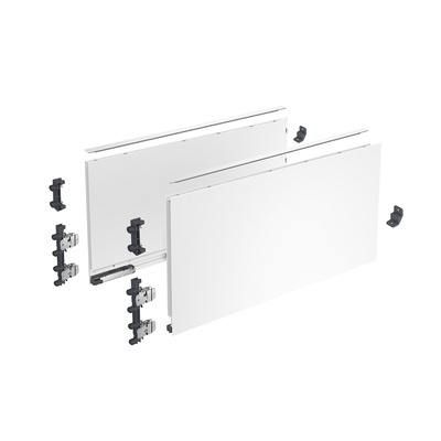 AvanTech YOU Drawer side profile set, height 251 mm x NL 350 mm, white, left and right