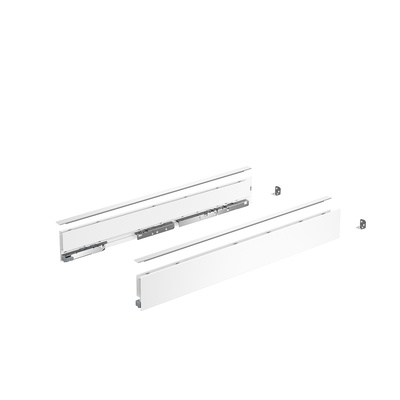 AvanTech YOU Drawer side profile set, height 77 mm x NL 400 mm, white, left and right