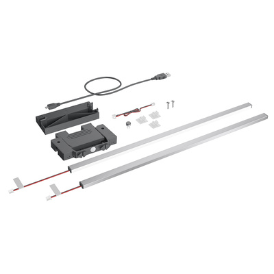AvanTech YOU Illumination design profile, stainless steel look, NL 270 mm