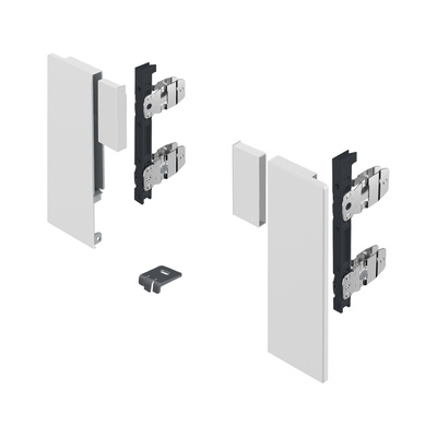 AvanTech YOU Connector set for customisable internal front panel, for use with drawer side profile, system height 187, white