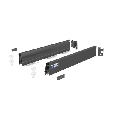 InnoTech Atira Drawer side profile set, 470 x 54 mm, anthracite, left and right