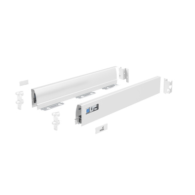 InnoTech Atira Drawer side profile set, 470 x 54 mm, white, left and right