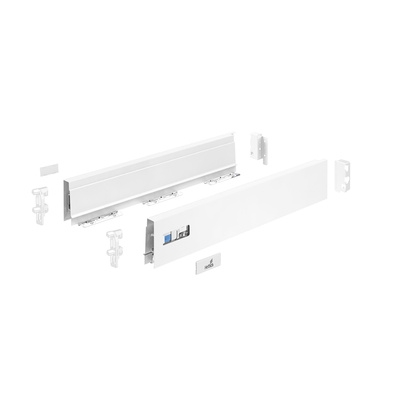 InnoTech Atira Drawer side profile set, 260 x 70 mm, white, left and right
