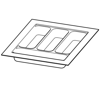 OrgaTray 420, 450 / 450 mm, silver