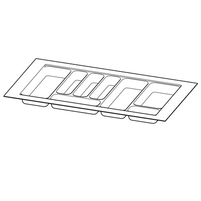 OrgaTray 420, 450 / 900 mm, silver