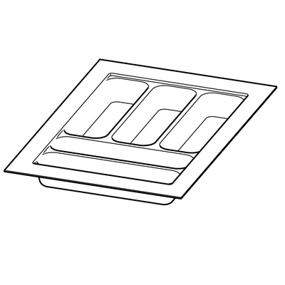 OrgaTray 480, 400 x 470 mm, Kolor srebrny