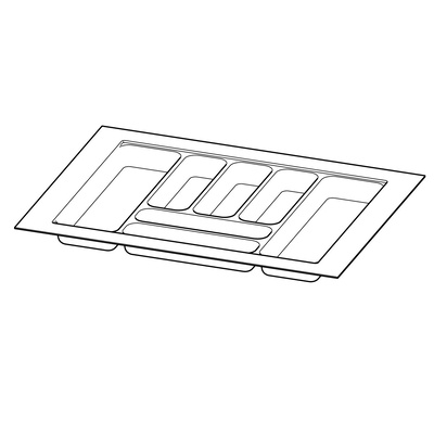 OrgaTray 480, 600 x 470 mm, Kolor srebrny