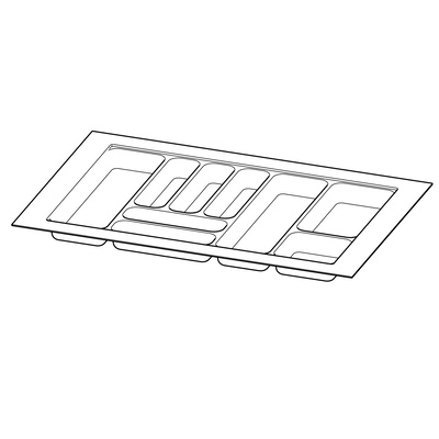 OrgaTray 420, 500 / 900 mm, silver