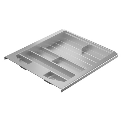 Pencil tray, height 40 mm, EB 380 mm / 392 mm, aluminium look