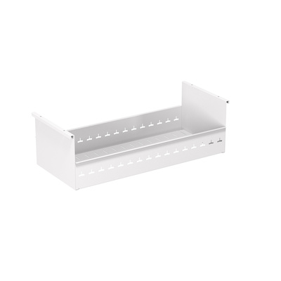 Card index box, 228 x 490 x 155, A5 crosswise, aluminium look