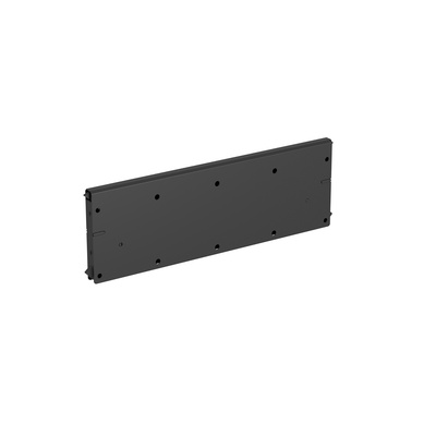 Cross partition for narrow pedestal, 226 mm, steel, black