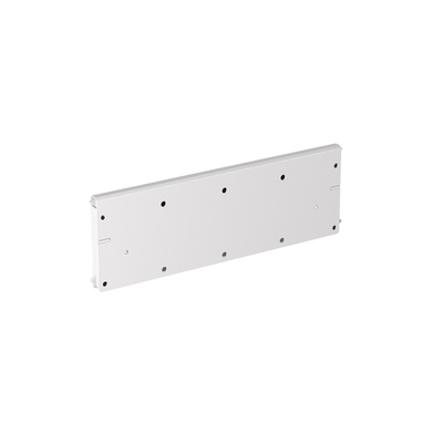 Cross partition for narrow pedestal, 226 mm, steel, aluminium look