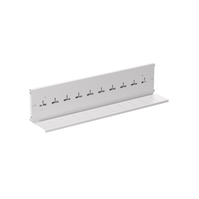 Card index ladder, 400 mm, aluminium look