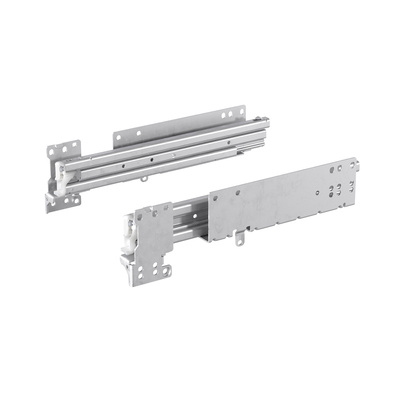 Quadro Duplex 60 drawer runner (pair), Compatibel with Silent System, Compatible with Push to open, dimension X = 13 mm, left and right