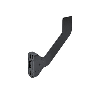 Adjustable front stay for hanging file frame, steel, black, left