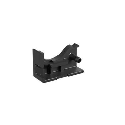 Encaje de tope, a la derecha, para construcción por módulos, medida X = 13 mm
