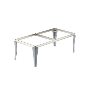 Slot in file cradle for desk pedestal, aluminium look, 510x244x350 mm
