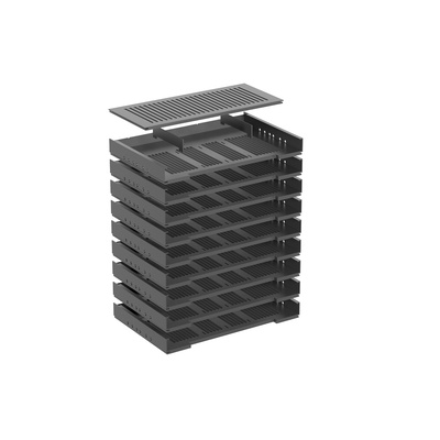 Archivador de formularios, Número de compartim.: 9, Negro