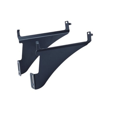 Wspornik frontu OrgFrame, stal, kolor czarny, lewy