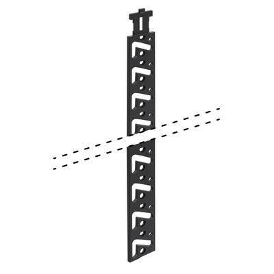 Stop Control locking bars, hole line 25 mm,   Length 324  mm left / right