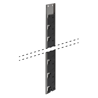 Stop Control Plus locking bar, 32 mm hole line, Length 361 mm, right