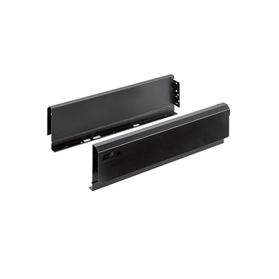 Systema Top 2000 SysTech ladezijwand (set), 400 mm, zwart, links en rechts