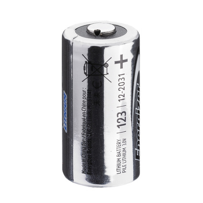 CR123A lithium battery, 2 CR123A lithium batteries