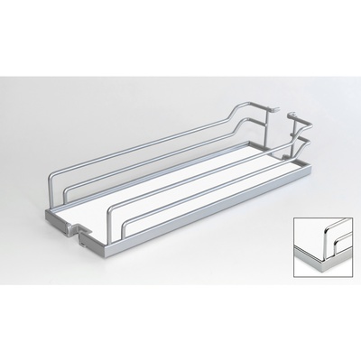 Półki zawieszane Arena CLASSIC z powłoką antypoślizgową (Dispensa Junior Slim), 150 x 462 x 106, chromowany