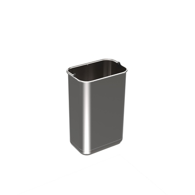 Eimer 10 l, Edelstahl, B x T x H 223 x 151 x 355 mm, Für Abfallsystem Bin.it Duo I