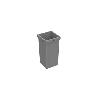 bin 5 l, plastic, grey, W x D x H 152 x 152 x 295 mm, for waste collecting system ArciTech Pull, InnoTech Pull, Bin.it Vario