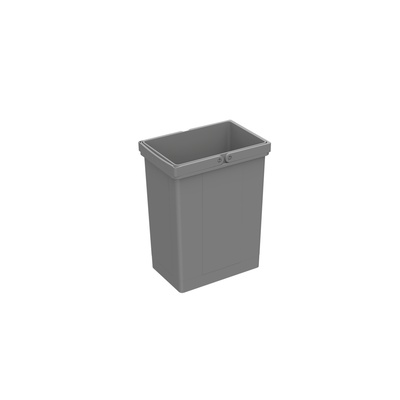 bin 8 l, plastic, grey, W x D x H 152 x 225 x 295 mm, for waste collecting system ArciTech Pull, InnoTech Pull, Bin.it Vario