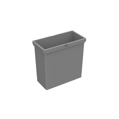 bin 11 l, plastic, grey, W x D x H 152 x 304 x 295 mm, for waste collecting system ArciTech Pull, InnoTech Pull, Bin.it Vario