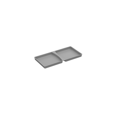 Lid 11 l, plastic, grey, W x D x H 152 x 304 x 21 mm, for waste collecting system ArciTech Pull, InnoTech Pull, Bin.it Vario