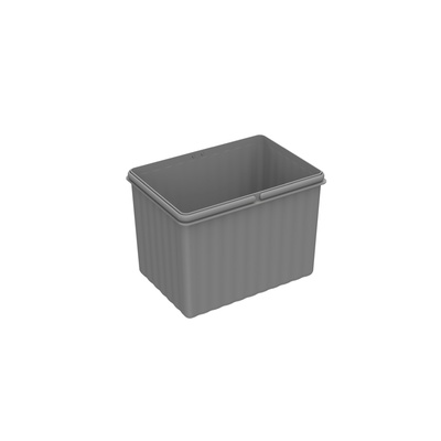 bin 12 l, plastic, grey, W x D x H 310 x 222 x 227 mm, for waste collecting system Bin.it Flex