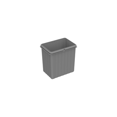 bin 5.5 l, plastic, grey, W x D x H 155 x 222 x 227 mm, for waste collecting system Bin.it Flex
