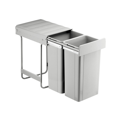 Bin.it Duo II - 400, 64 l (2 x 32 l), grey