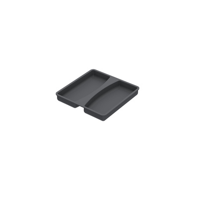 Lid 5 l, plastic, anthracite, W x D x H 152 x 152 x 21 mm, for waste collecting system AvanTech YOU Pull, ArciTech Pull, InnoTech Pull