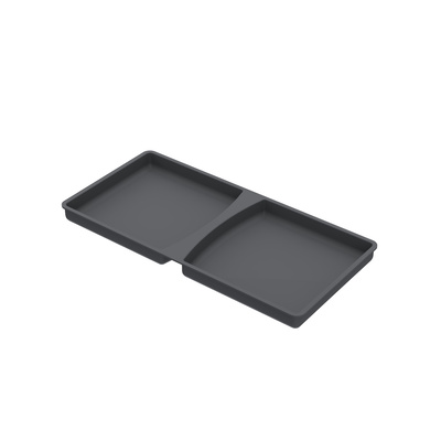 Lid 11 l, plastic, anthracite, W x D x H 152 x 304 x 21 mm, for waste collecting system AvanTech YOU Pull, ArciTech Pull, InnoTech Pull