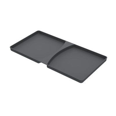 Lid 40 l, plastic, anthracite, W x D x H 223 x 418 x 21 mm, for waste collecting system AvanTech YOU Pull, ArciTech Pull, InnoTech Pull