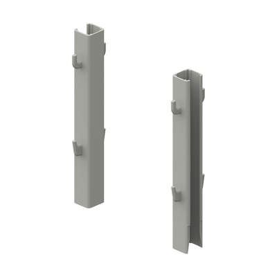 Soporte de cesto para bastidor portante de altura regulable (Dispensa 90°), Gris