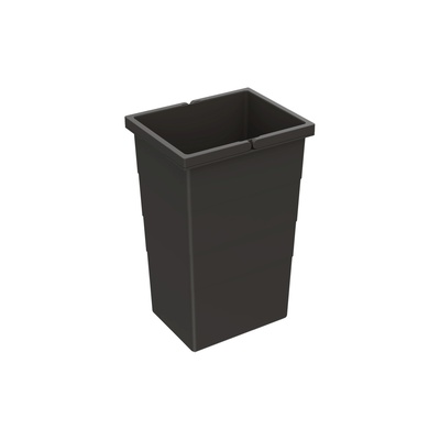 bin 13 l, plastic, dark grey, W x D x H 242 x 192 x 381 mm, for waste collecting system Cargo Synchro