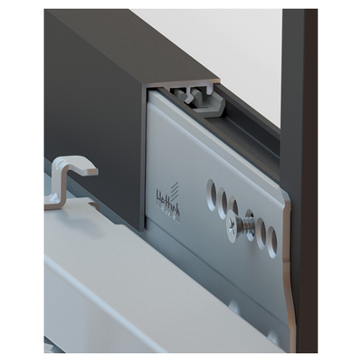 Cadro L profile, AvanTech YOU / Actro YOU / Actro 5D, 3000 mm, matt black