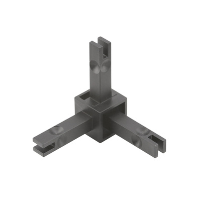Cadro Connecting node, 3-way, 3D matt black