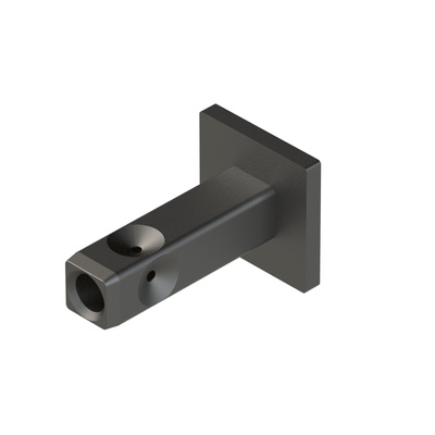 Cadro Fixation murale / Fixation au sol 18 x 18 mm noir mat