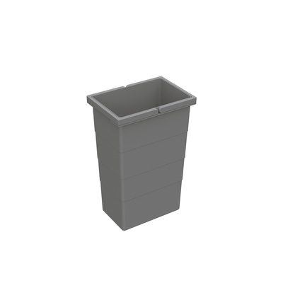 Emmer 10 l, kunststof, antraciet, B x D x H 226 x 154 x 350 mm, voor afvalsysteem Frame voor ArciTech, Base voor ArciTech