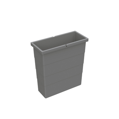Emmer 12 l, kunststof, antraciet, B x D x H 320 x 141 x 350 mm, voor afvalsysteem Frame voor ArciTech