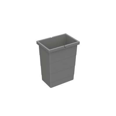 Emmer 8 l, kunststof, antraciet, B x D x H 226 x 156 x 295 mm, voor afvalsysteem InsertFlex