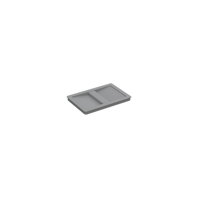 Couvercle 8 l, Plastique, anthracite, l x P x H 226 x 156 x 15 mm, pour système de tri des déchets InsertFlex