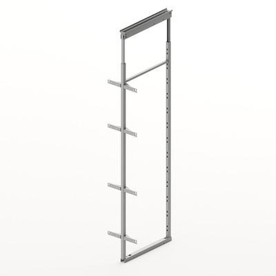 Centre upright Olona, minimum inside cabinet width 257, inside cabinet body height 1600 - 1950, silver