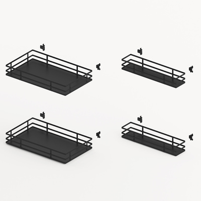 Pull-out shelf set 400 Iseo 400, cabinet body width 600, anthracite